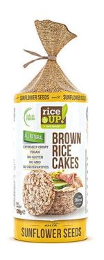 Brown Rice Cakes with Sunflower Seeds